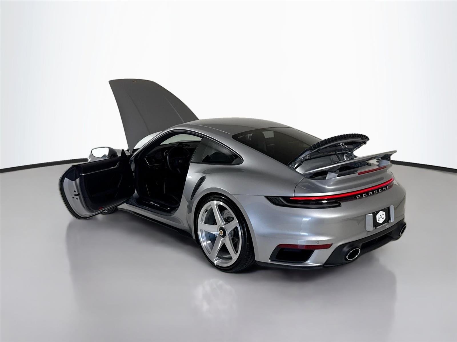 Used 2024 GT Silver Metallic Porsche Turbo S | AG Luxury Wheels |PCCB | Front Lift | Sport Seats image 45