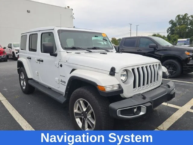 Used 2022 White Jeep Unlimited Sahara image 2