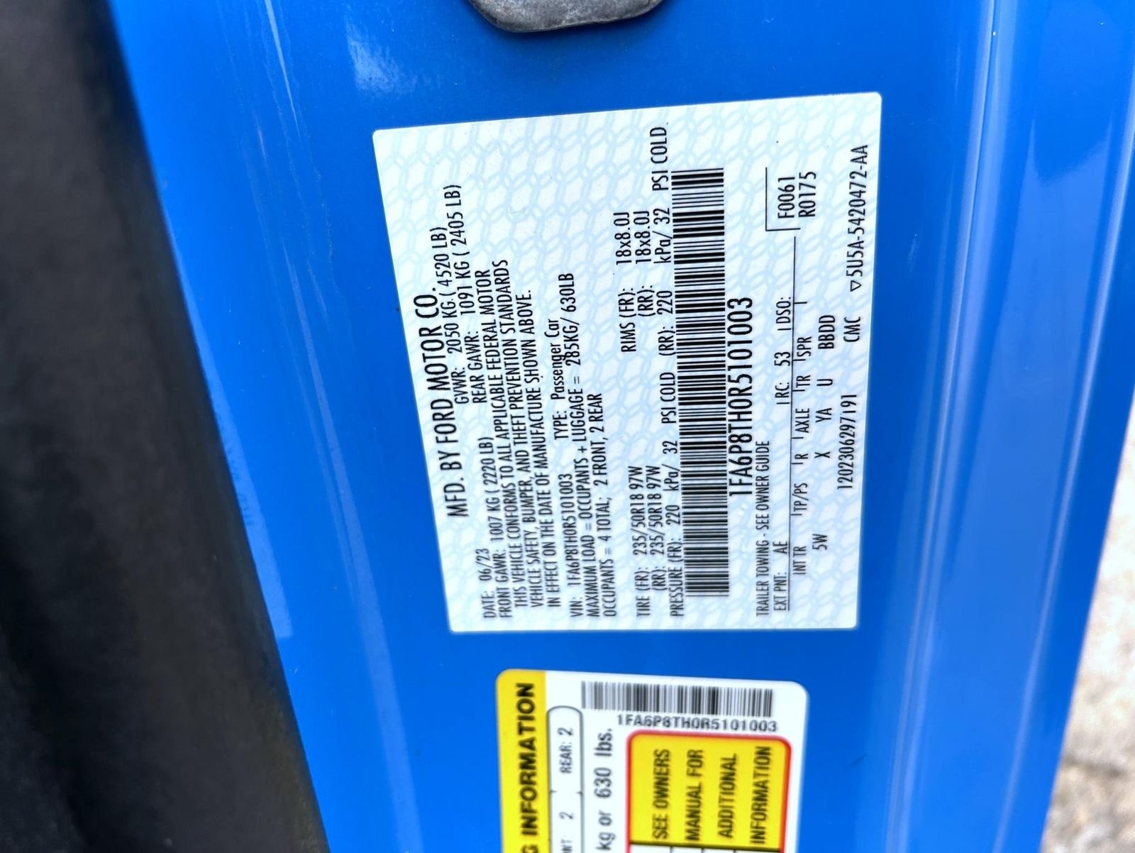 Used 2024 Blue Ford EcoBoost Premium image 23