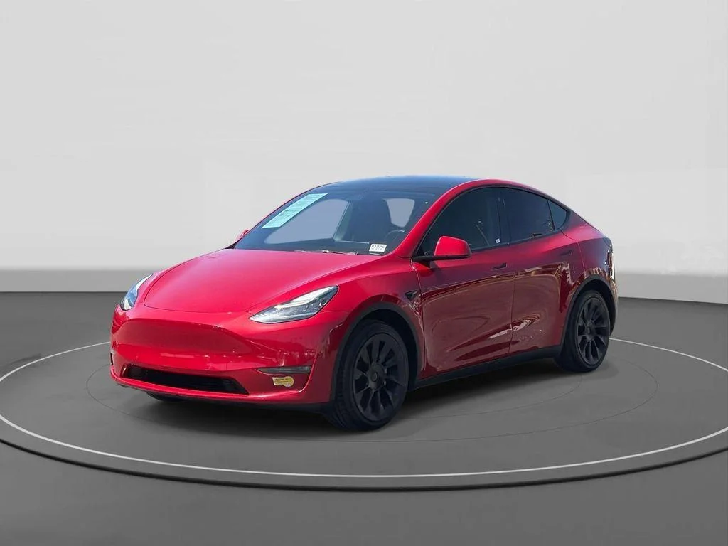 Used 2021 Red Multi-Coat Tesla Standard Range image 1