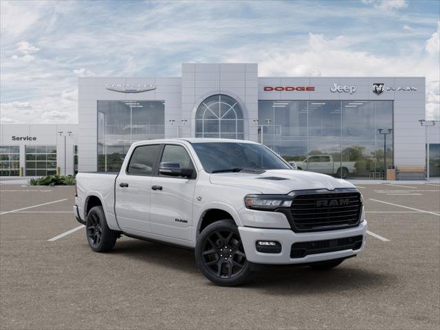 New 2026 Bright White Clear-Coat Exterior Paint RAM Laramie Crew Cab 4x4 5