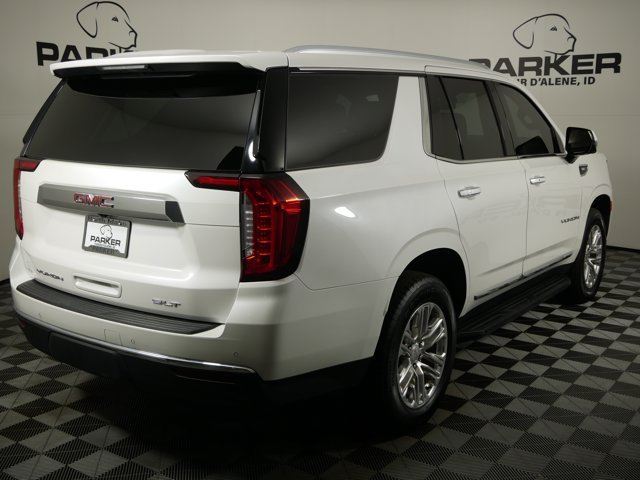 Used 2022 White Frost Tricoat GMC SLT w/ Luxury Pkg & Premium Pkg image 5