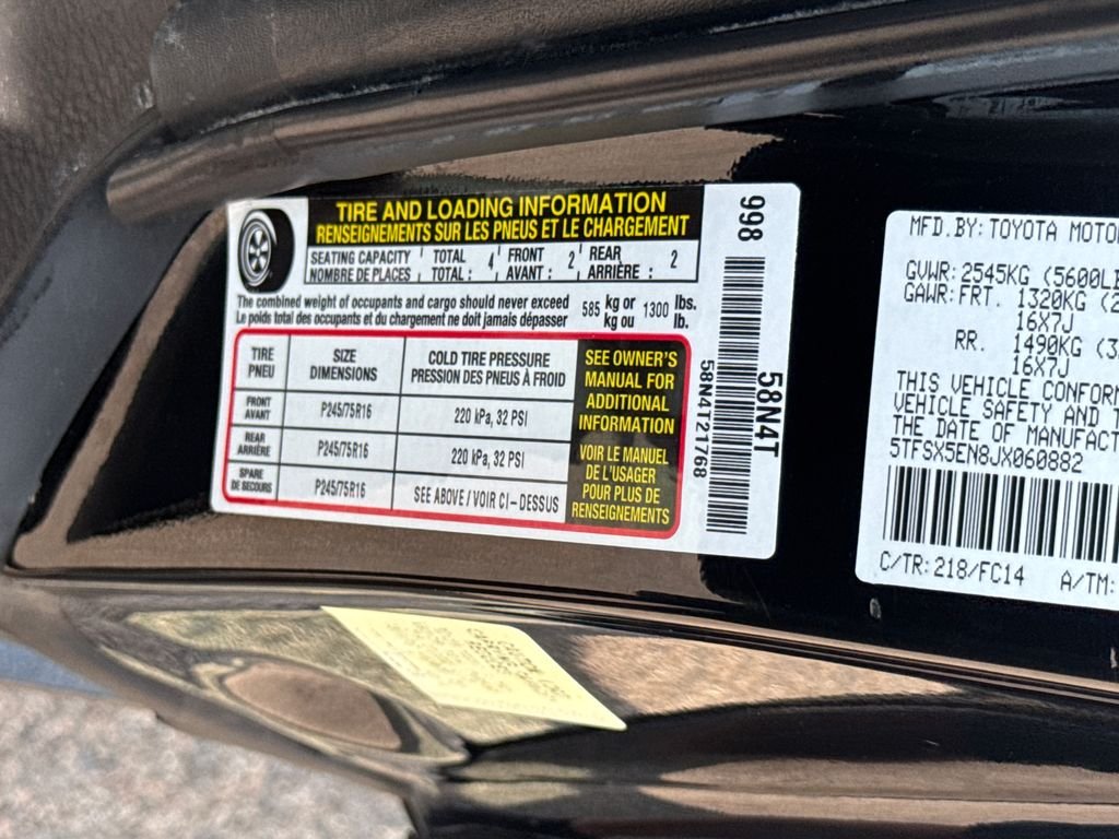 Used 2018 Black Toyota SR5 image 46