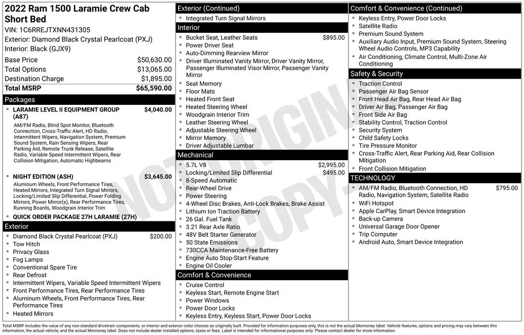 2022 RAM Ram 1500 Pickup Laramie - Photo 36