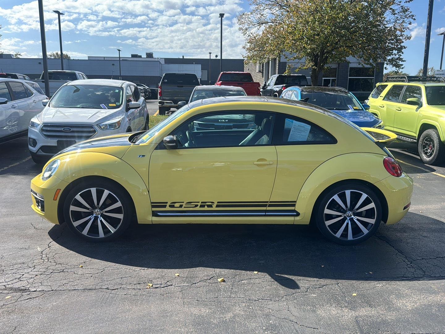 Used 2014 Yellow Rush/Black Volkswagen 2.0T Turbo GSR image 6