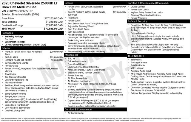 Used 2023 Silver Chevrolet LT image 7