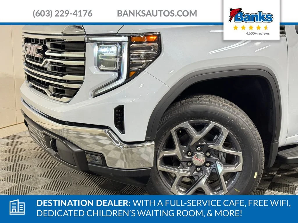 New 2026 Glacier White Tricoat GMC SLT image 3