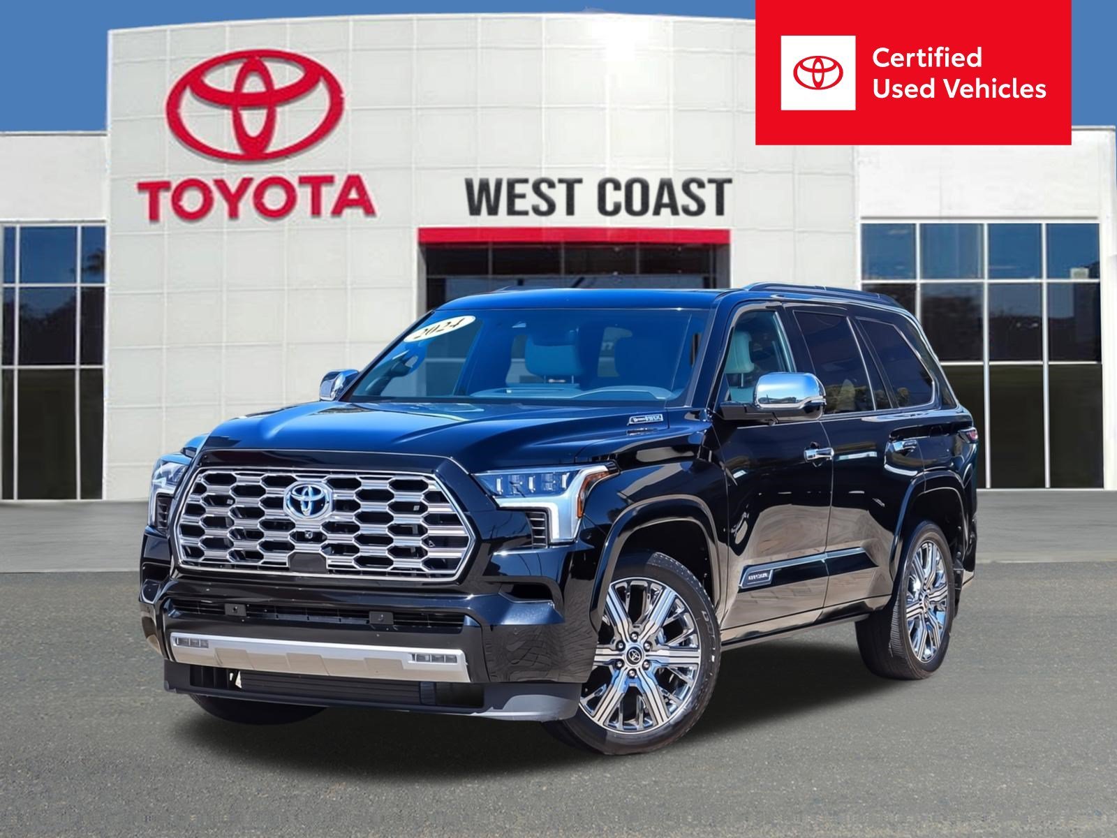 Certified Used 2024 Midnight Black Metallic Toyota Capstone image 1