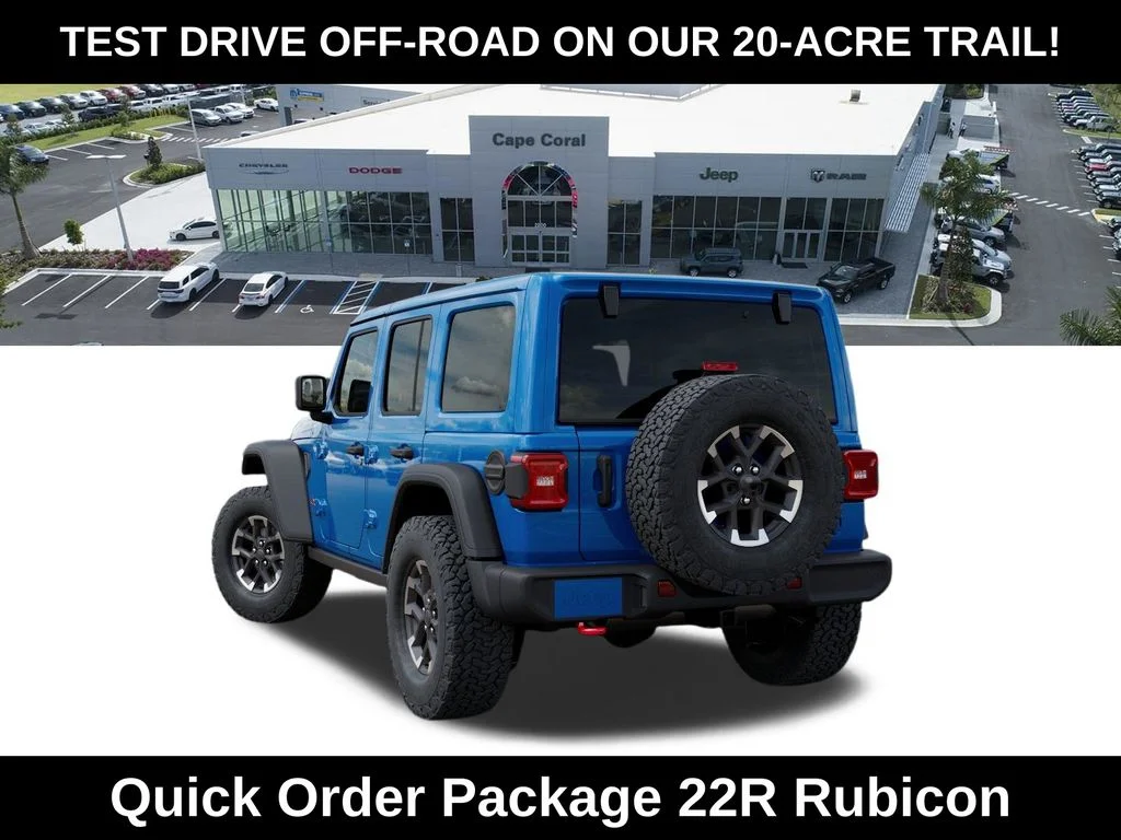 New 2026 Hydro Blue Pearl-Coat Exterior Paint Jeep Rubicon image 3