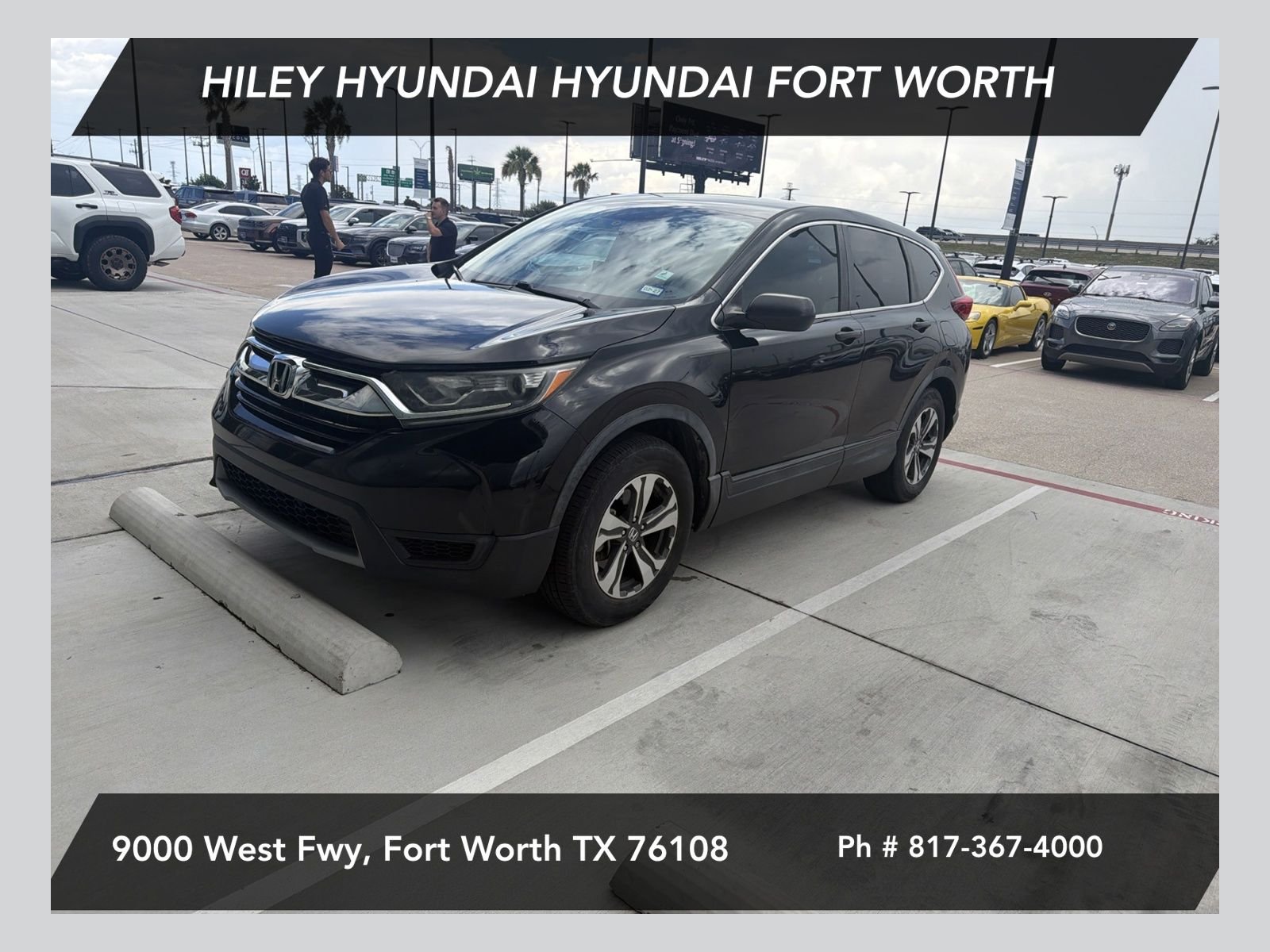 Used 2017 Crystal Black Pearl Honda LX image 1