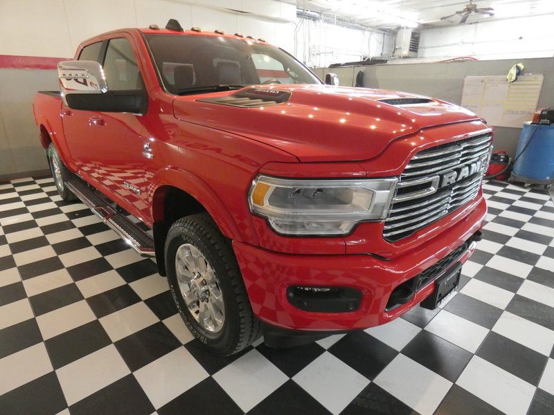 Used 2024 FLAME RED CLEARCO Ram Laramie Crew Cab 6