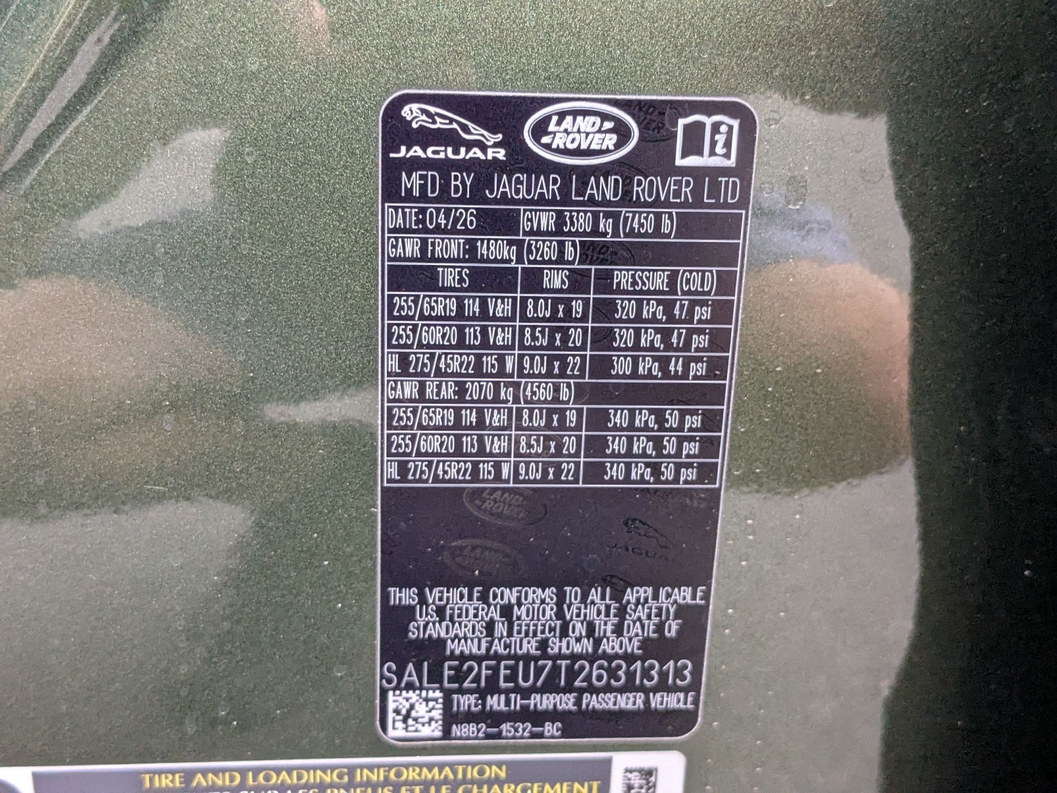 New 2026 Woolstone Green Land Rover P400 X-Dynamic SE image 37