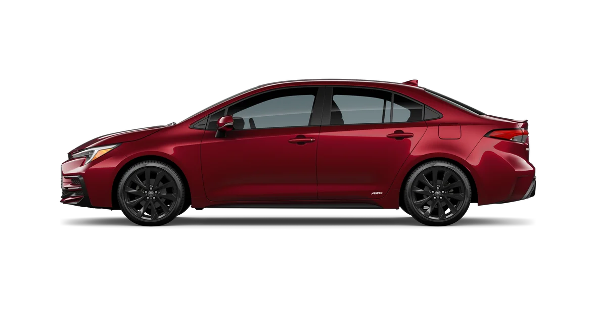 New 2027 Ruby Flare Pearl Toyota Hybrid SE image 25