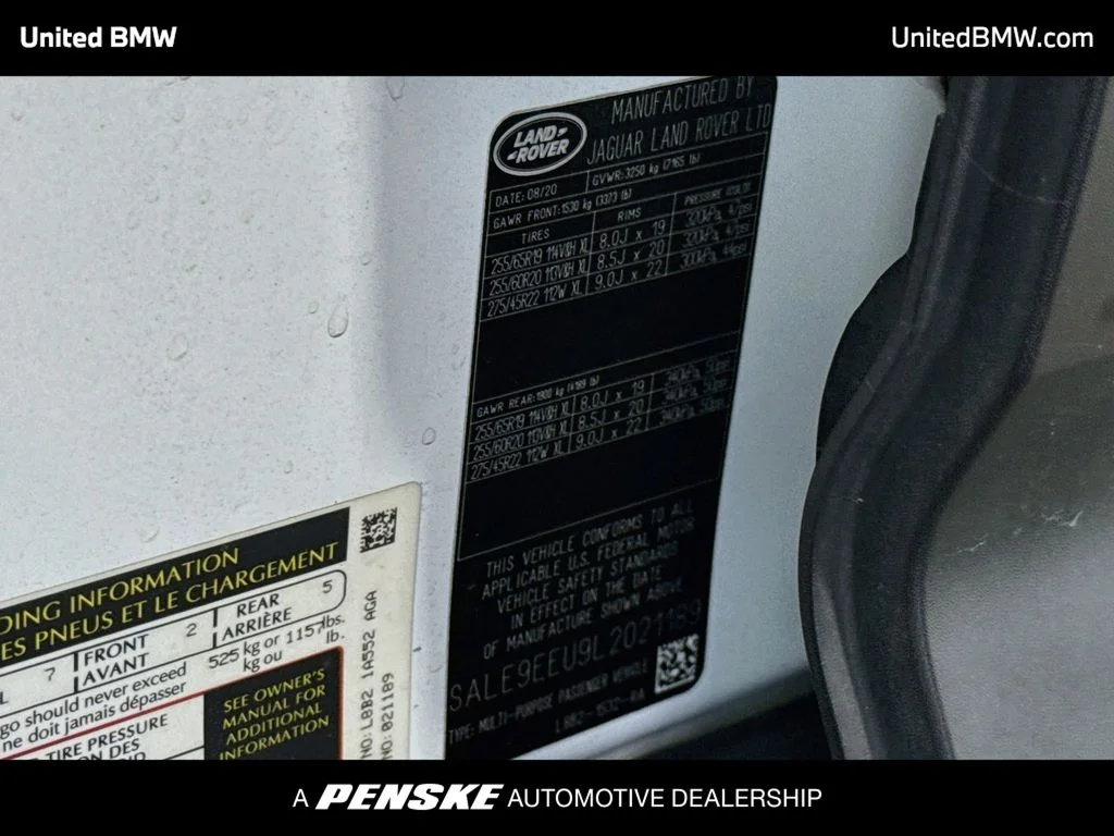 Used 2020 Fuji White Land Rover HSE image 22