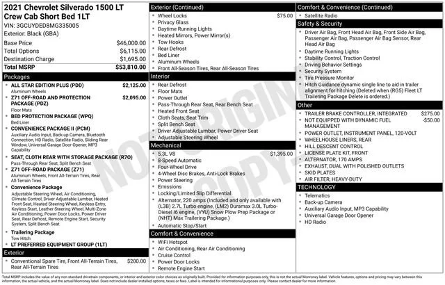 Used 2021 BLACK Chevrolet LT image 5