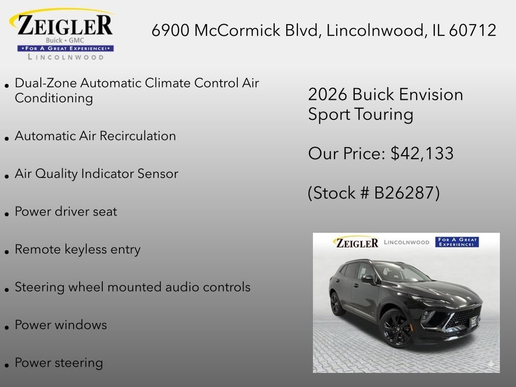 New 2026 Ebony Twilight Metallic Buick Sport Touring image 12
