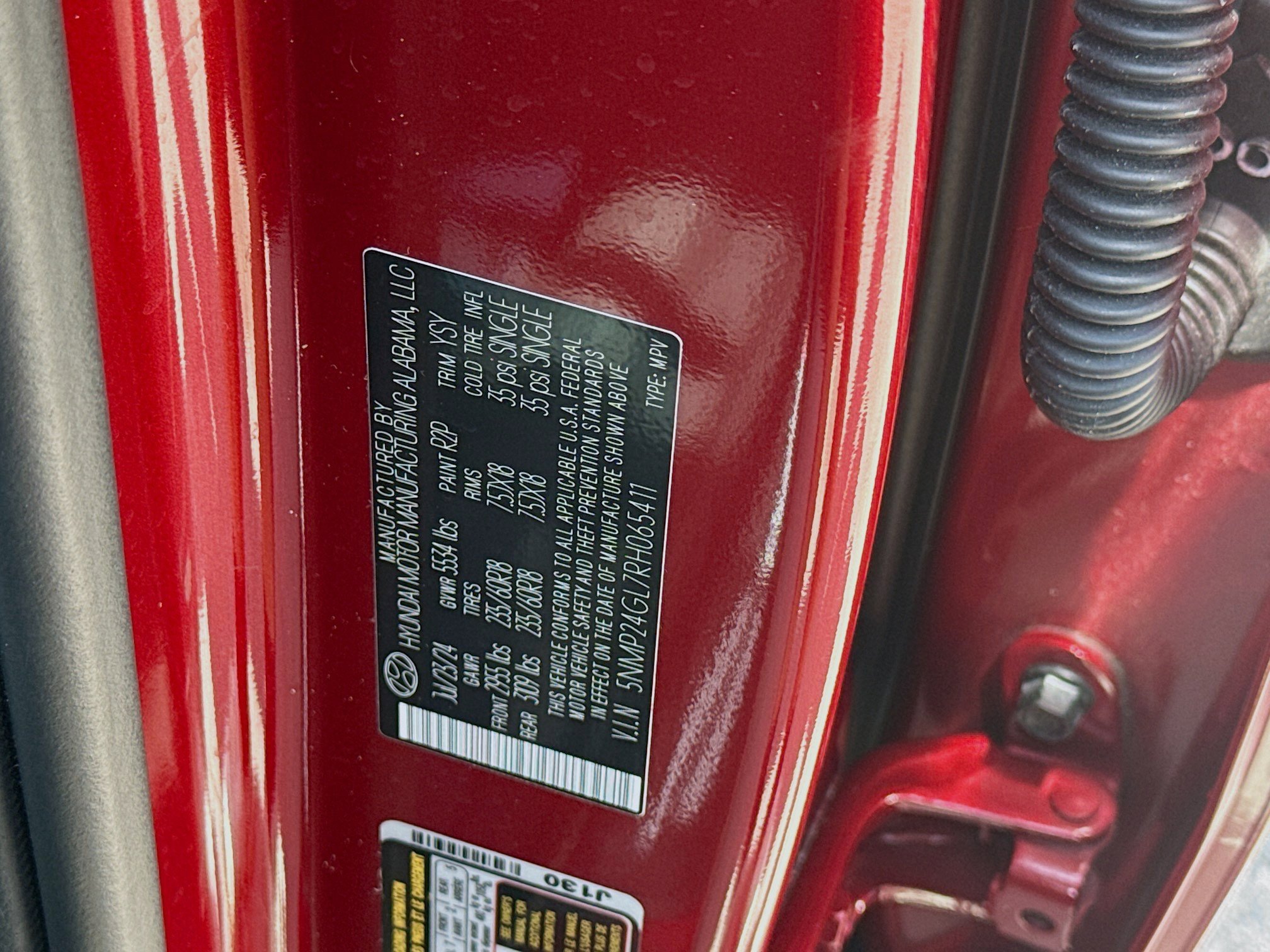 Used 2024 Ultimate Red Hyundai SEL image 34