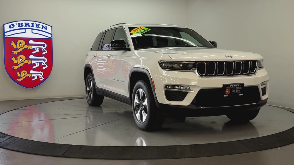 Used 2024 Bright White Clearcoat Jeep 4xe image 2