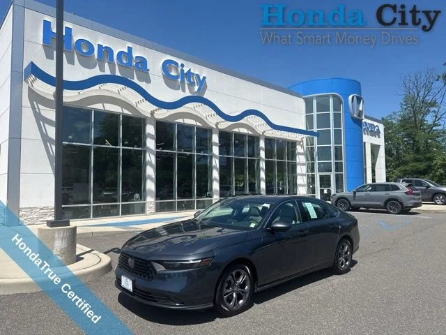 Certified Used 2023 Meteorite Gray Metallic Honda EX image 1