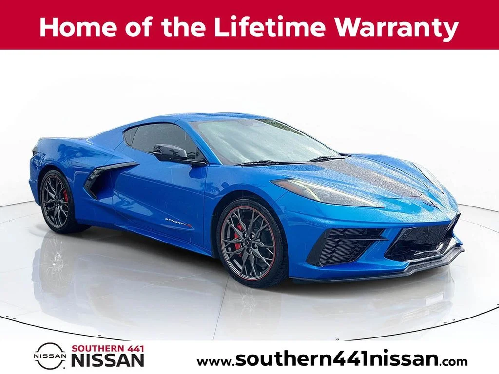Used 2024 Blue Chevrolet Stingray image 1
