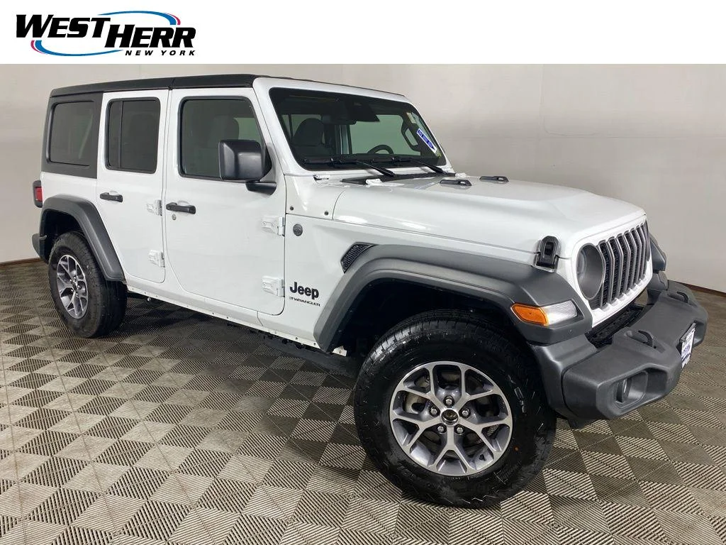Used 2026 Bright White Clearcoat Jeep Sport S image 1