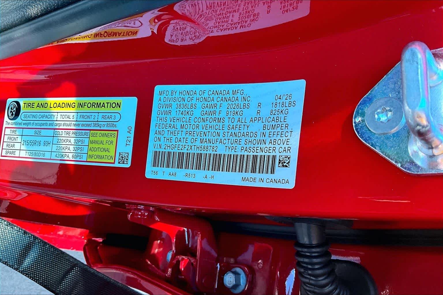 New 2026 Rallye Red Honda 2WD LX image 19