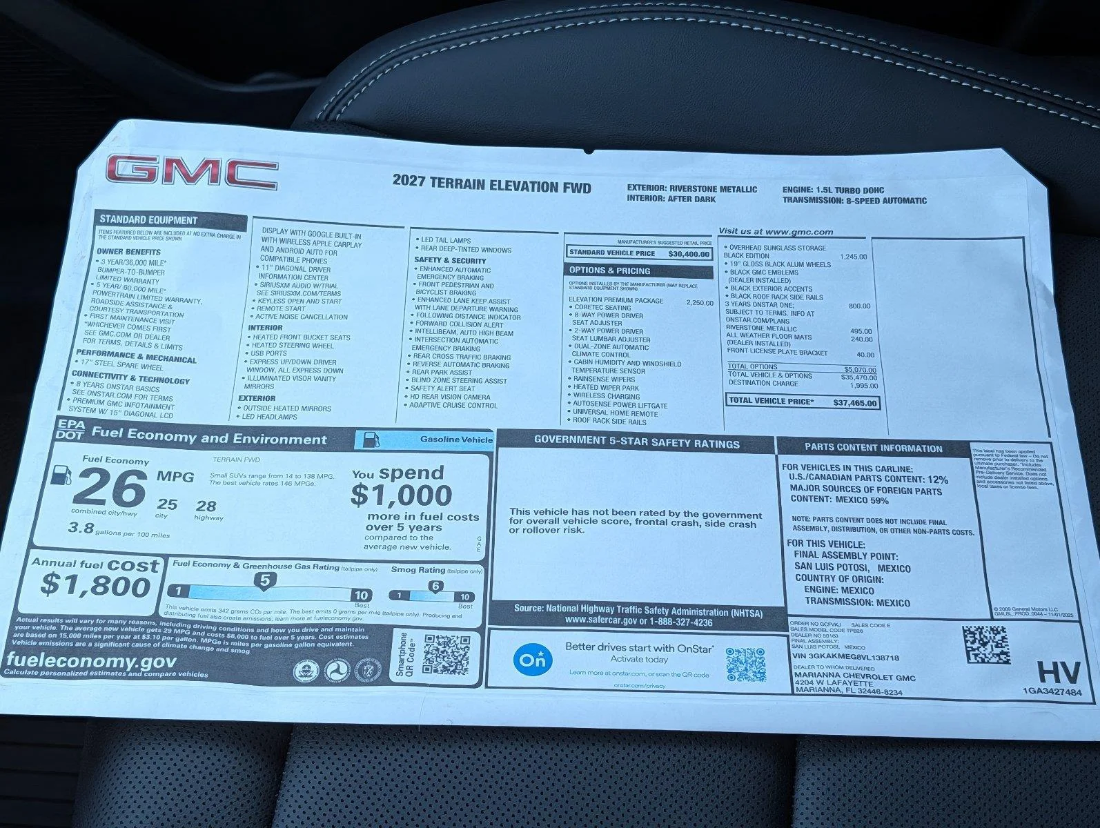 New 2027 Riverstone Metallic GMC Elevation image 37
