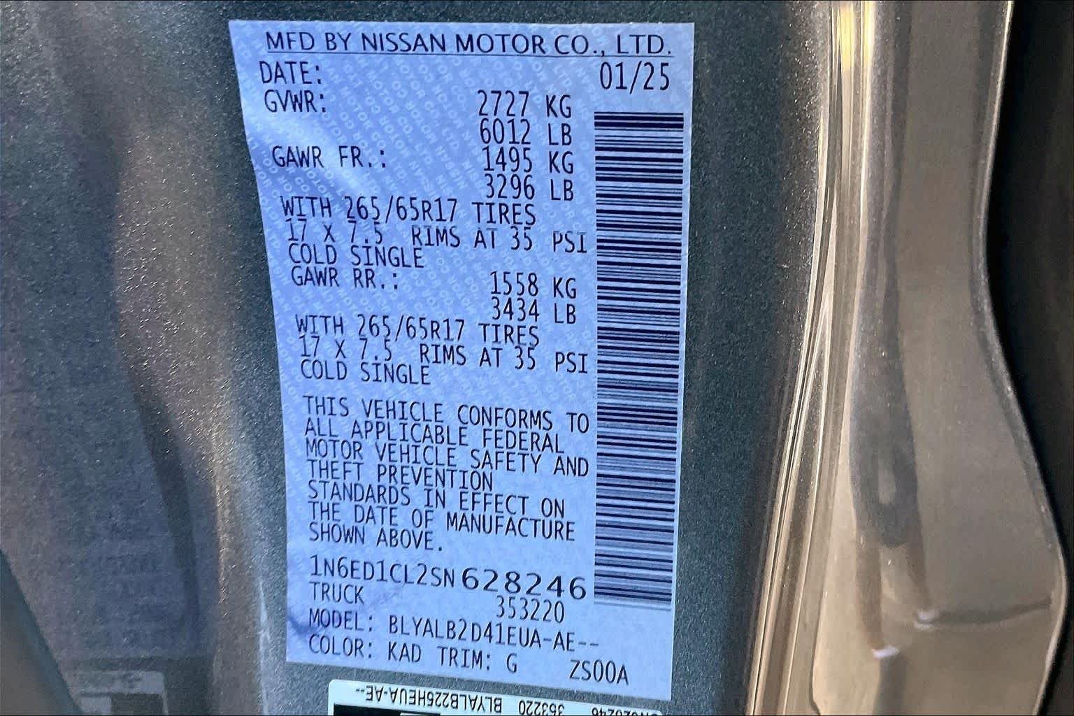 Used 2025 Gun Metallic Nissan SV image 32