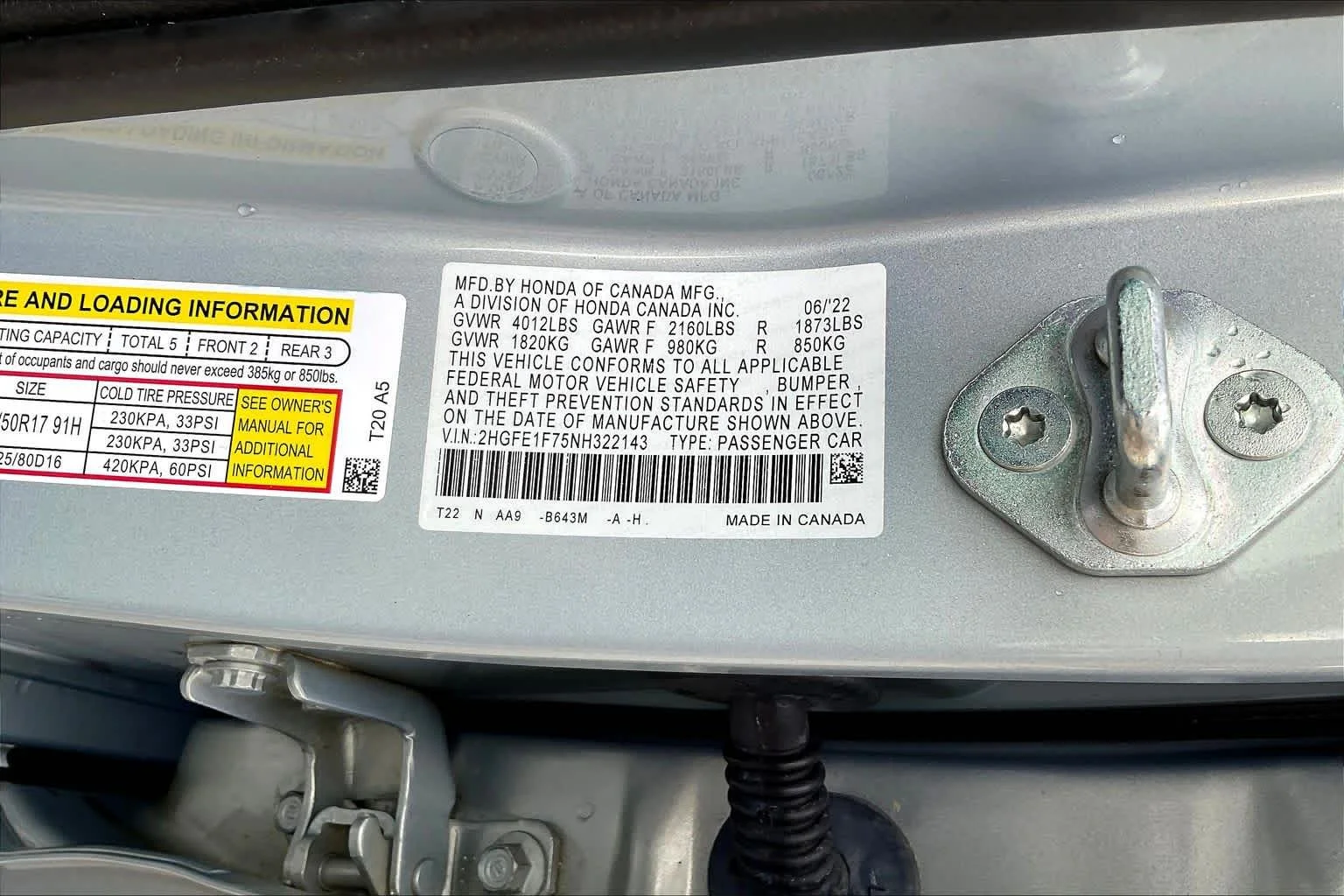 Certified Used 2022 Morning Mist Metallic Honda EX image 34