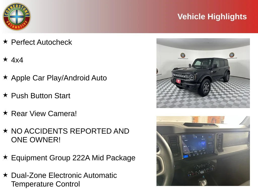 Used 2025 Ford Bronco 4-Door Big Bend with VIN 1FMDE7BH4SLA56776 for sale in Elk River, Minnesota