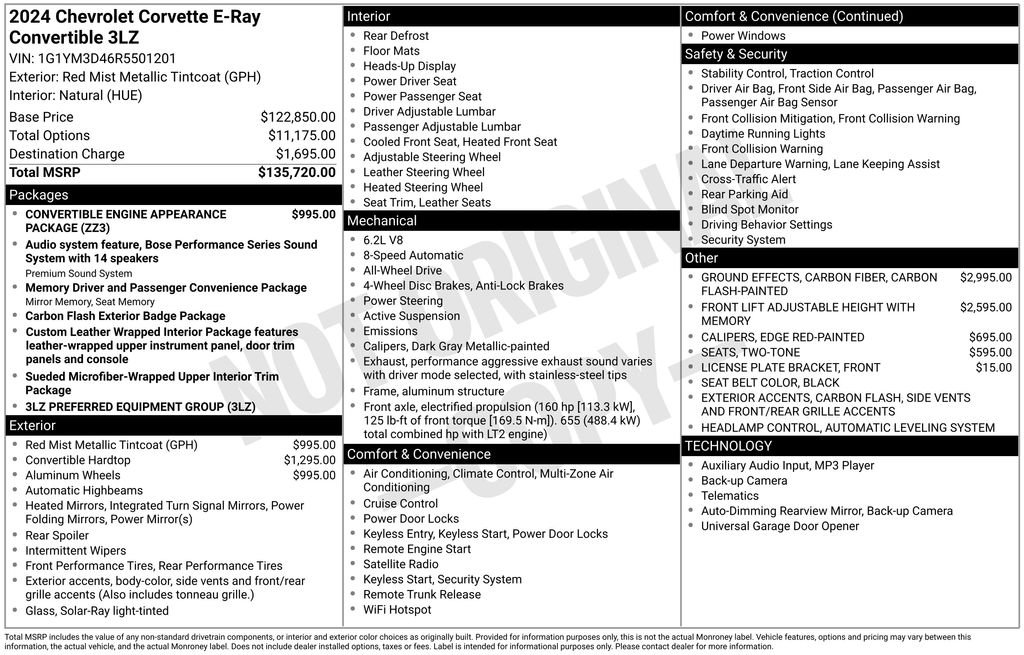 Used 2024 Red Chevrolet E-Ray image 8