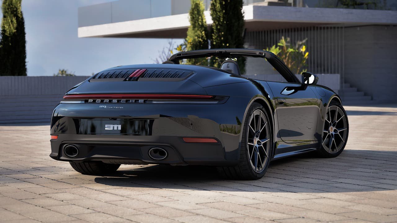 New 2027 Black Porsche Carrera Cabriolet image 9