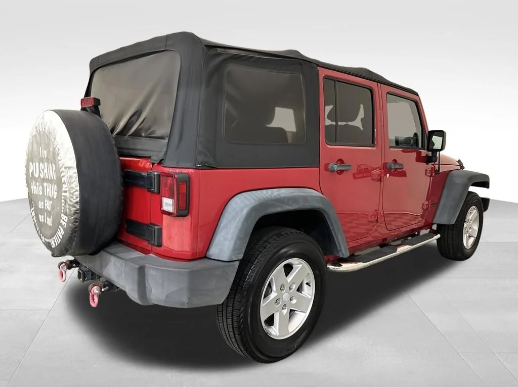 Used 2014 Red Jeep Unlimited Sport image 5