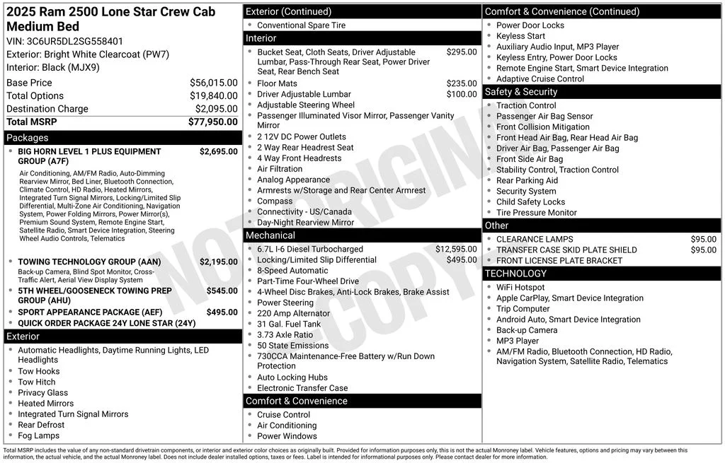 2025 RAM 2500 Big Horn/Lone Star - Photo 23