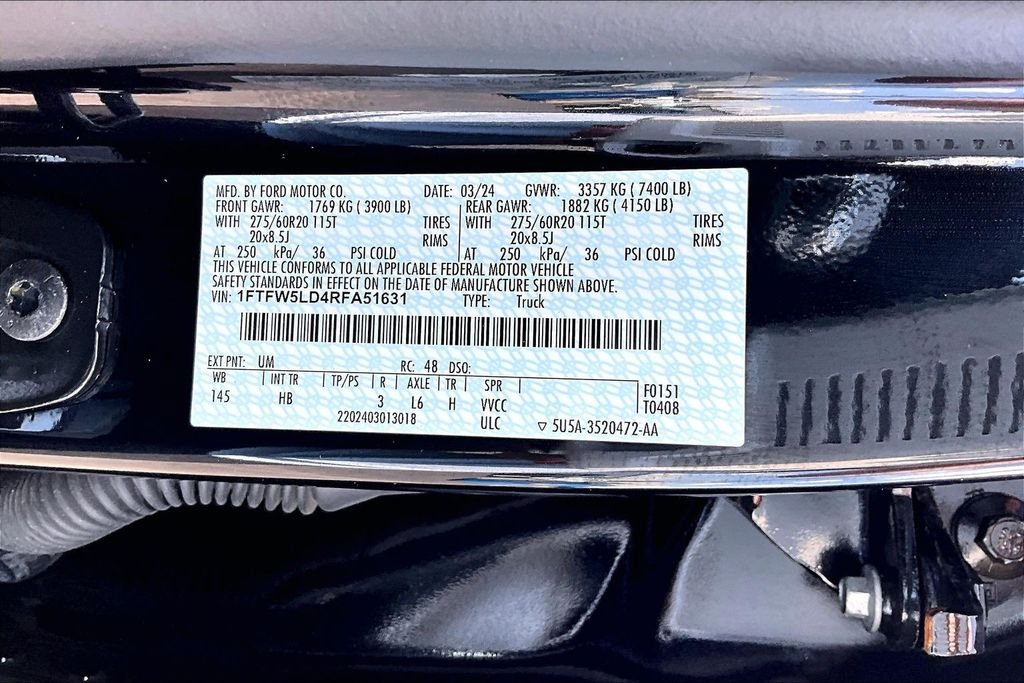 Used 2024 Black Metallic Ford Lariat image 36
