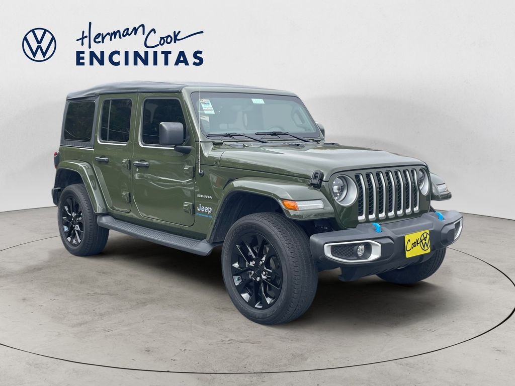 Used 2023 Green Clearcoat Jeep Sahara 4xe image 7