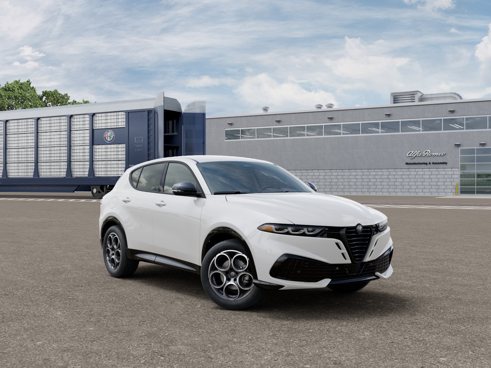 New 2026 Milano White Exterior Paint Alfa Romeo Base image 3