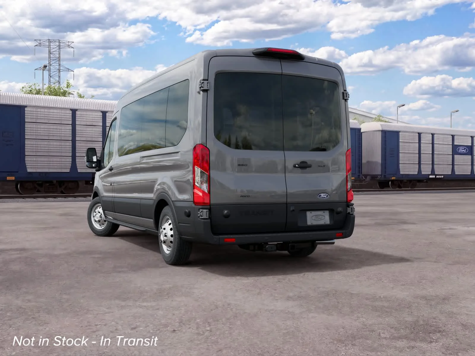 New 2027 Carbonized Gray Metallic Ford Passenger Van XLT image 8