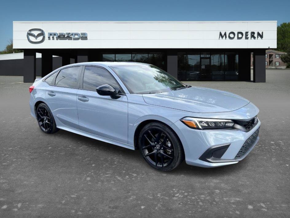 Used 2023 Aegean Blue Metallic Honda Si image 3