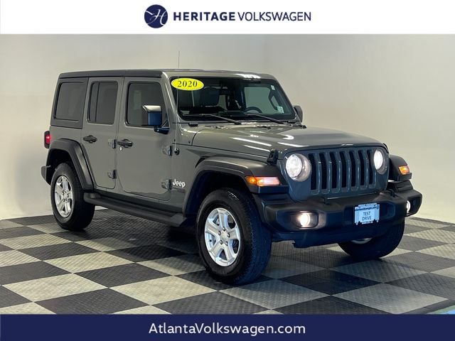 Used 2020 Gray Jeep Unlimited Sport S image 1