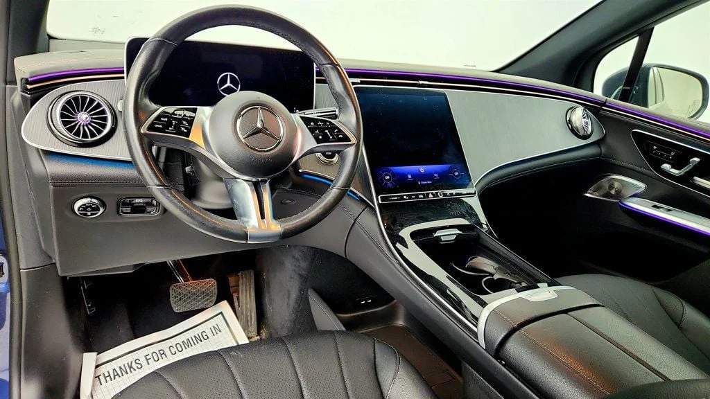 Used 2023 Twilight Blue Metallic Mercedes-Benz EQE 350 4MATIC® SUV w/ Ventilated Nappa Leather Seats image 11