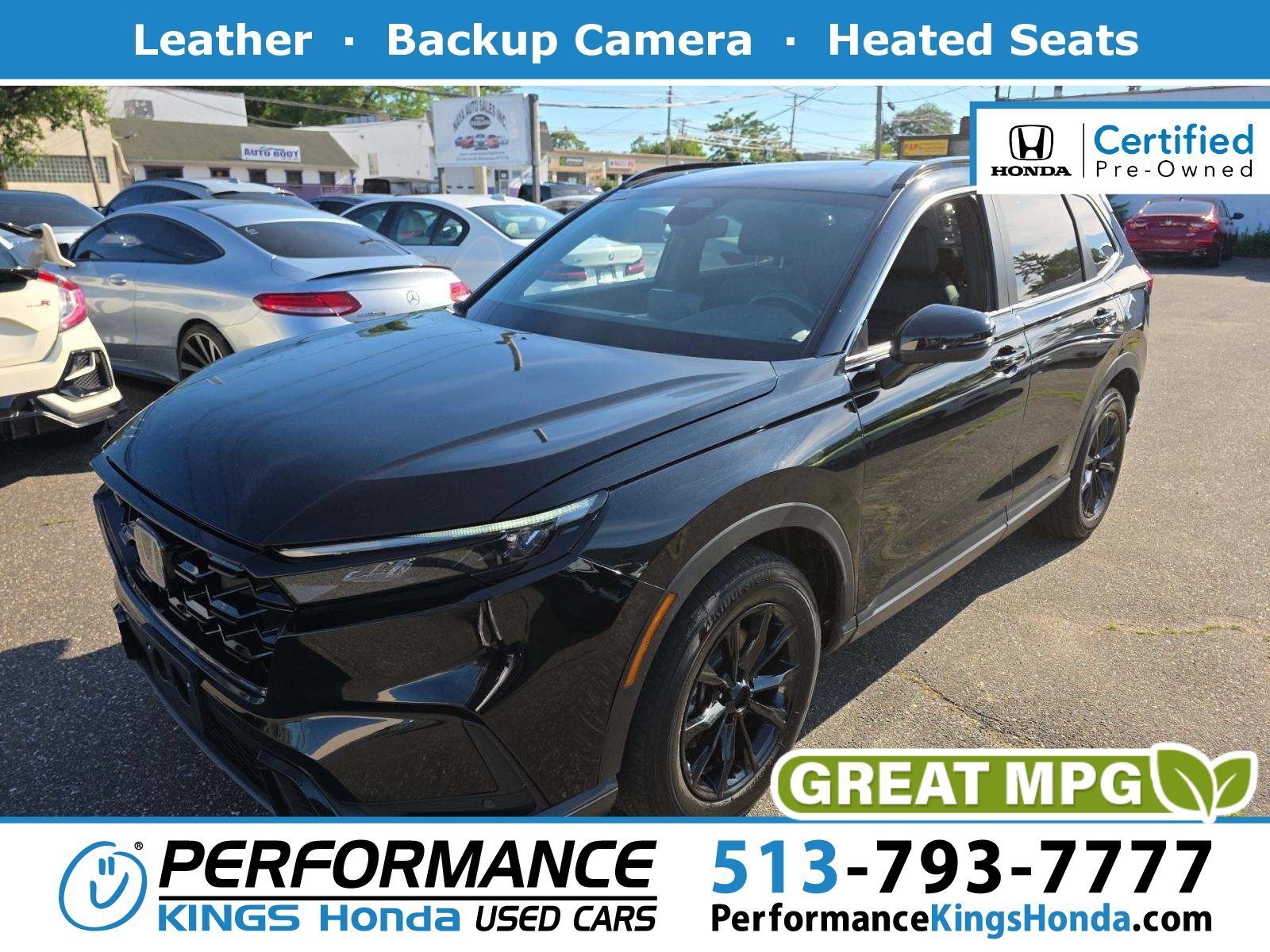 Certified Used 2024 Crystal Black Pearl Honda Sport-L image 1