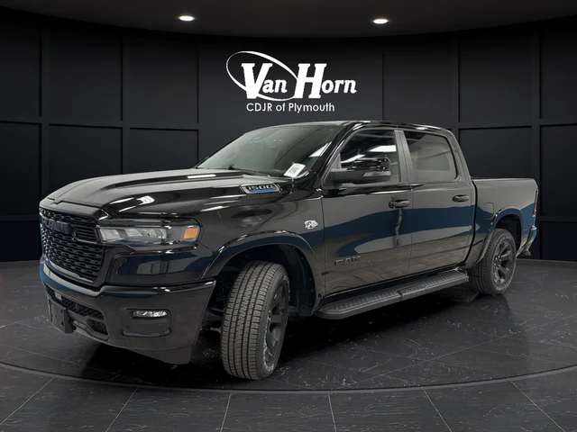 New 2026 Diamond Black Crystal Pearl-Coat Exterior Paint RAM Big Horn/Lone Star image 3