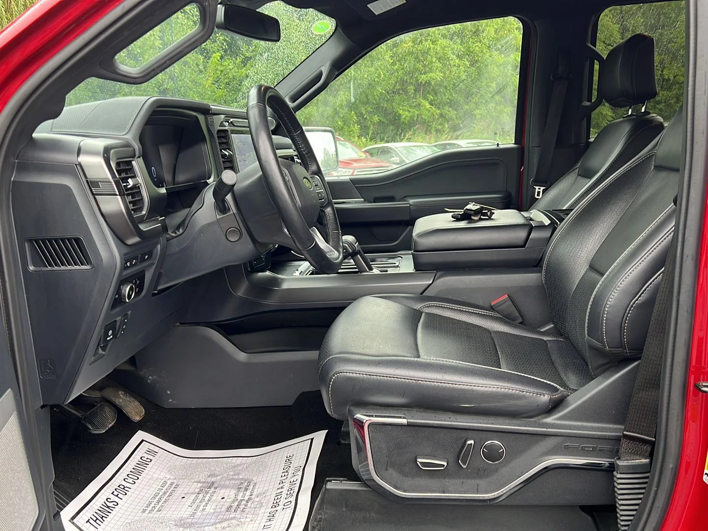 Used 2024 Rapid Red Metallic Tinted Clearcoat Ford LARIAT image 4