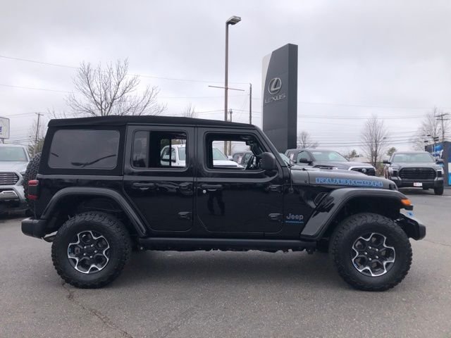 Used 2023 Jeep Wrangler 4xe Rubicon 4XE with VIN 1C4JJXR69PW581040 for sale in Portland, ME