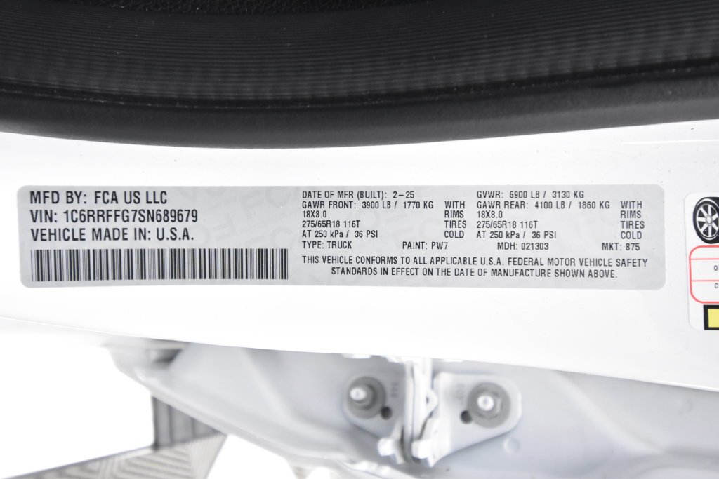Certified Used 2025 Bright White Clearcoat RAM Big Horn image 22