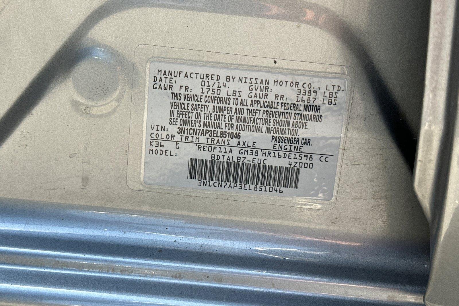Used 2014 Magnetic Gray Nissan SV image 25
