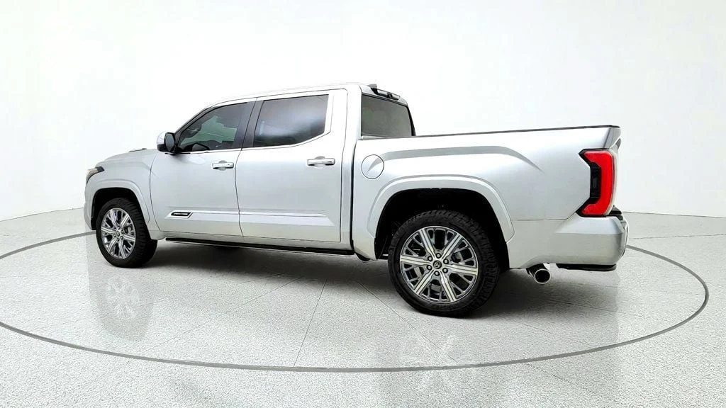 Used 2024 Celestial Silver Metallic Toyota Capstone Hybrid CrewMax 5.5