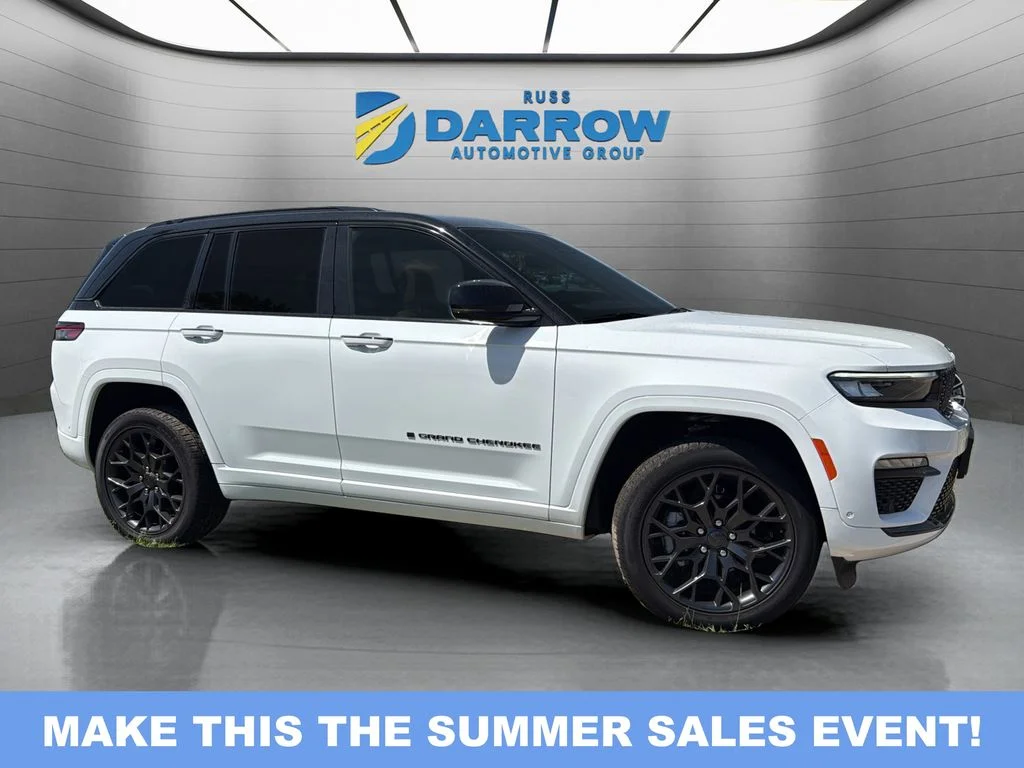New 2025 Bright White Clear-Coat Exterior Paint Jeep Summit Reserve image 13