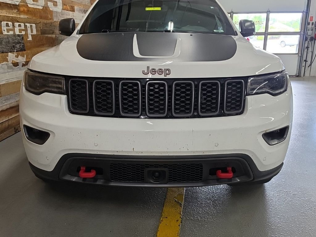Used 2021 Bright White Clearcoat Jeep Trailhawk image 3